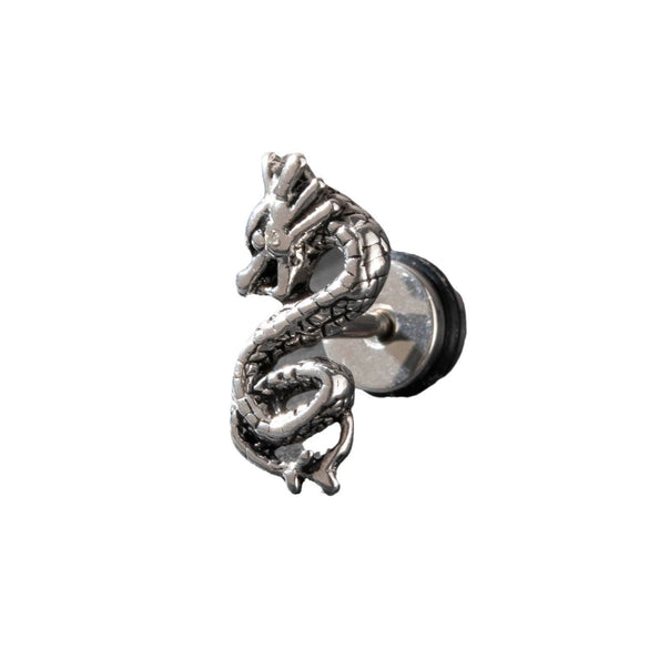 Wholesale Piercing Earrings Stainless Steel Casting Animal Punk Style Zodiac Design