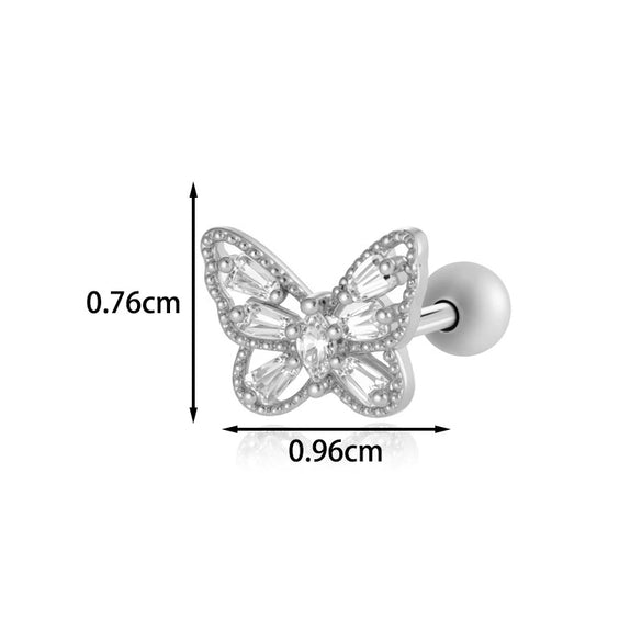 Wholesale Piercing Earrings Titanium Steel Geometric Electroplating For Women