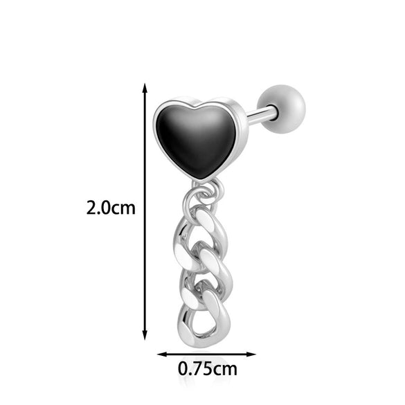 Wholesale Piercing Earrings Titanium Steel Geometric Electroplating For Women