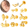 Wholesale Piercing Jewelry Titanium Alloy Animal Zodiac Shape Electroplated For Women
