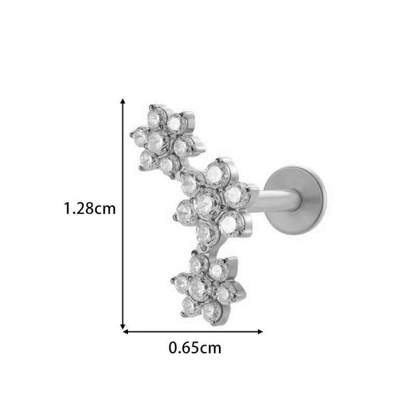 Wholesale Piercing Jewelry Titanium Alloy Heart Shape Electroplating For Women