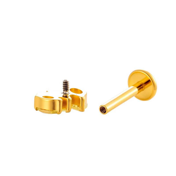 Wholesale Piercing Jewelry Titanium Alloy Heart Shape Electroplating For Women