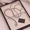 Wholesale Pine Cone And Flower Pendant Necklace With Adjustable Rope Original Design Zinc Alloy