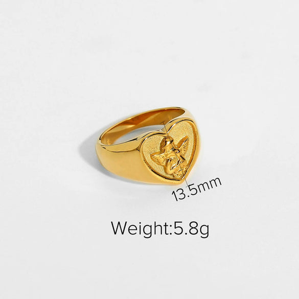 Wholesale Pink Zircon Ring In Ins Style Stainless Steel Geometric Shape Electroplating For Ladies