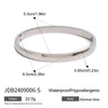 Wholesale Plain Ring Bracelet In Stainless Steel With Geometric Style Photosensitive Surface And Buckle Electroplated