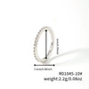 Wholesale Plain Ring Ultrafine Gold And Silver Twocolor Simple Copper Geometric Women's Ring With Electroplating