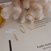Wholesale Plain Thin Tail Ring For Women 316L Stainless Steel 18K Gold Electroplated Geometric Simple Jewelry