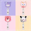 Wholesale Plastic Acrylic Nurse Badge Pendant Retractable Buckle Holder For Student School Bag With Cartoon Style