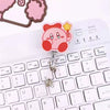 Wholesale Plastic Acrylic Nurse Badge Pendant Retractable Buckle Holder For Student School Bag With Cartoon Style