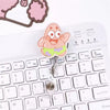 Wholesale Plastic Acrylic Nurse Badge Pendant Retractable Buckle Holder For Student School Bag With Cartoon Style