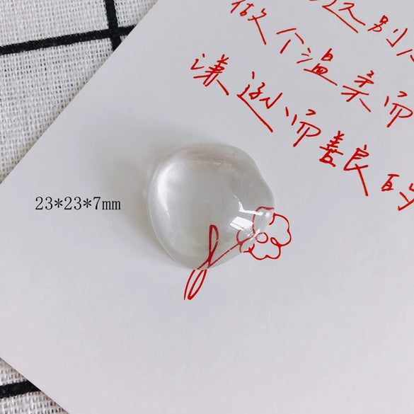Wholesale Plastic And Resin Accessories For Diy Asymmetrical Shaped Transparent Glass Protection Treated