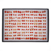Wholesale Plastic And Resin Earrings Set With Geometric Style Dripping Glue Design In Fruit And Food Shape