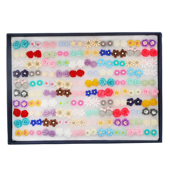 Wholesale Plastic And Resin Earrings Set With Geometric Style Dripping Glue Design In Fruit And Food Shape
