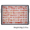 Wholesale Plastic And Resin Earrings Set With Geometric Style Dripping Glue Design In Fruit And Food Shape