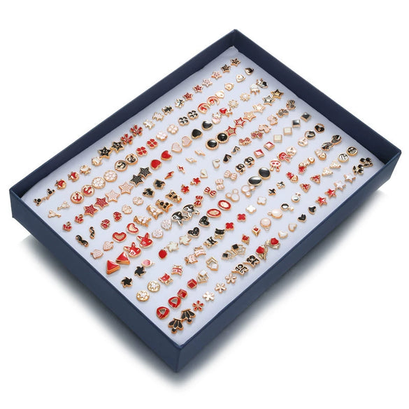 Wholesale Plastic And Resin Earrings Set With Geometric Style Dripping Glue Design In Fruit And Food Shape