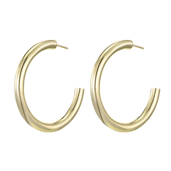 Wholesale Plastic And Resin Geometric Retro Light Luxury Hollow Electroplated Women's Earrings