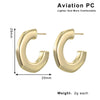 Wholesale Plastic And Resin Geometric Retro Light Luxury Hollow Electroplated Women's Earrings