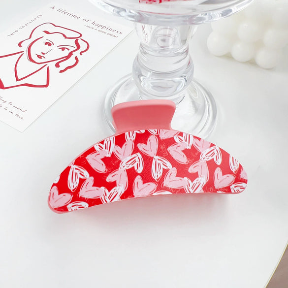 Wholesale Plastic And Resin Handmade Love Hairpin For Women In Sweet Style