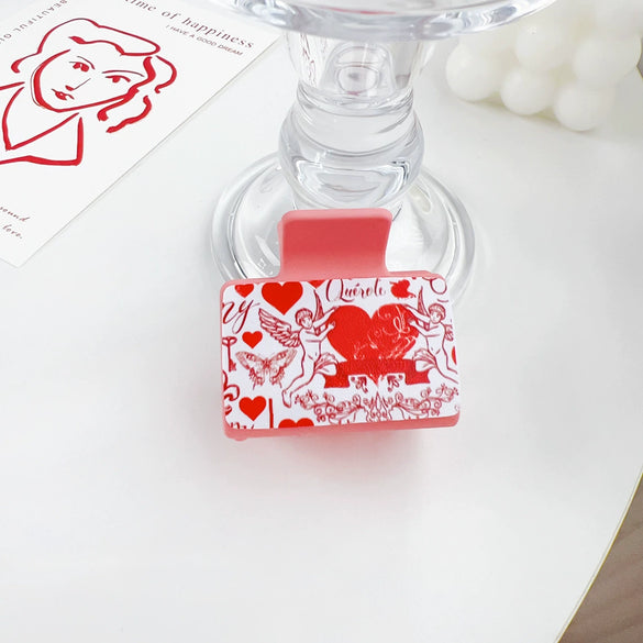 Wholesale Plastic And Resin Handmade Love Hairpin For Women In Sweet Style