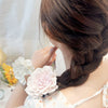 Wholesale Plastic And Resin Handmade Plant Flowers Style Hair Rope Hair Ring And Back Hair Clip For Women