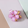 Wholesale Plastic And Resin Handmade Women's Hair Claw Clips With Cat's Eye And Flower Design
