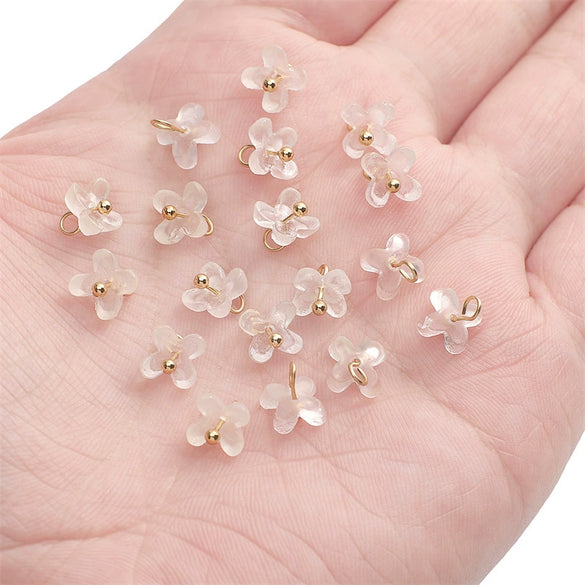 Wholesale Plastic And Resin Osmanthus Pendant Beaded Handmade Jewelry And Clothing Accessories