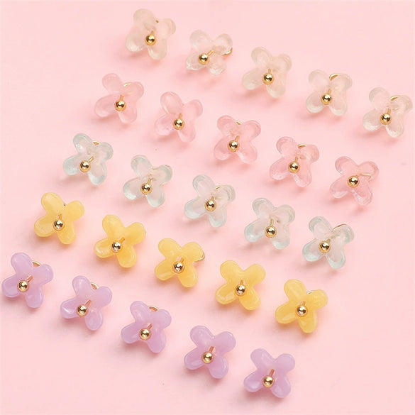 Wholesale Plastic And Resin Osmanthus Pendant Beaded Handmade Jewelry And Clothing Accessories