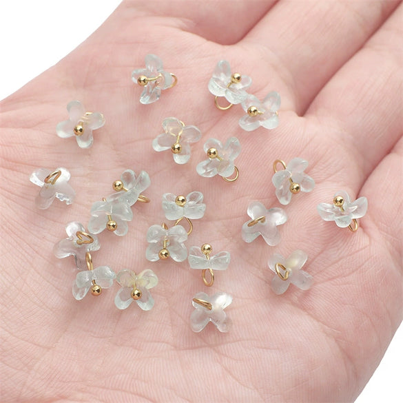 Wholesale Plastic And Resin Osmanthus Pendant Beaded Handmade Jewelry And Clothing Accessories