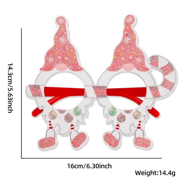 Wholesale Plastic Cartoon Christmas Glasses For Holiday Party Decor