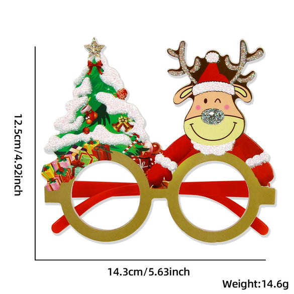 Wholesale Plastic Cartoon Christmas Glasses For Holiday Party Decor
