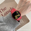 Wholesale Plastic Case And Silicone Strap Luminous Square Electronic Sports Watch For Youth