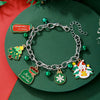 Wholesale Plastic Christmas Bracelet With Snowflake Bell And Festive Elements