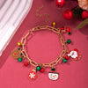 Wholesale Plastic Christmas Bracelet With Snowflake Bell And Festive Elements