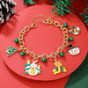 Wholesale Plastic Christmas Bracelet With Snowflake Bell And Festive Elements