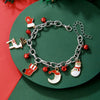 Wholesale Plastic Christmas Bracelet With Snowflake Bell And Festive Elements