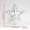 Wholesale Plastic Electroplated Fivepointed Star Christmas Tree Topper Decoration