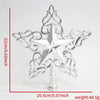 Wholesale Plastic Electroplated Fivepointed Star Christmas Tree Topper Decoration