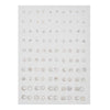Wholesale Plastic Geometric Rhinestone Earrings With Electroplating Treatment For Women