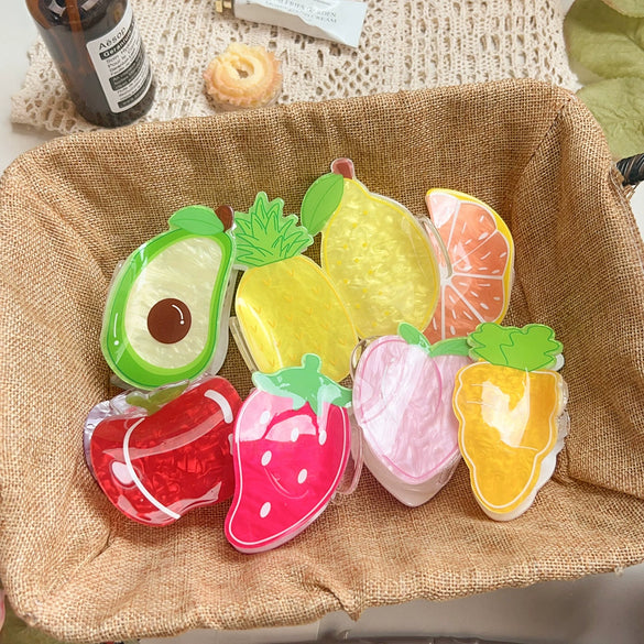 Wholesale Plastic Handmade Fruit Shape Cute Hair Clip For Women