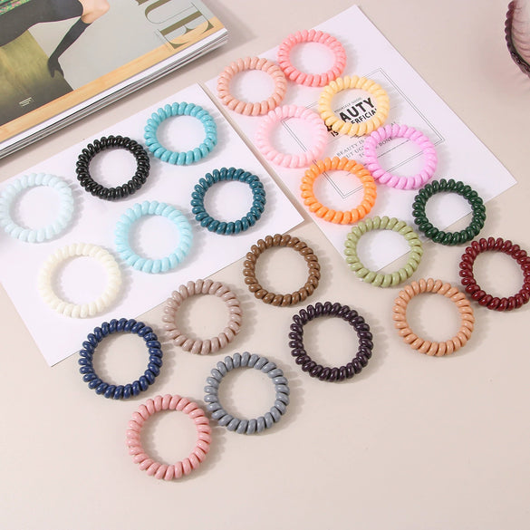 Wholesale Plastic Handmade High Elasticity Geometric Female Hair Ring Headwear