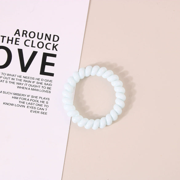 Wholesale Plastic Handmade High Elasticity Geometric Female Hair Ring Headwear