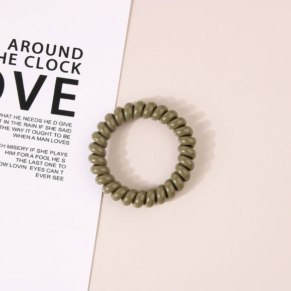 Wholesale Plastic Handmade High Elasticity Geometric Female Hair Ring Headwear