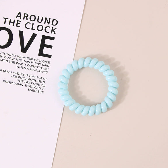 Wholesale Plastic Handmade High Elasticity Geometric Female Hair Ring Headwear