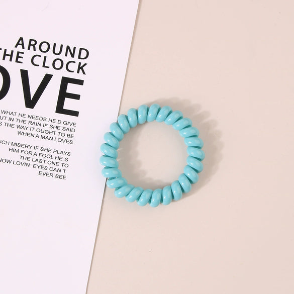 Wholesale Plastic Handmade High Elasticity Geometric Female Hair Ring Headwear