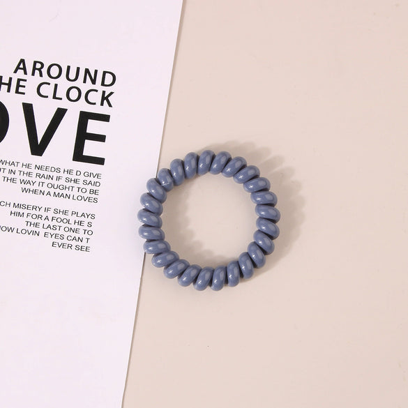 Wholesale Plastic Handmade High Elasticity Geometric Female Hair Ring Headwear