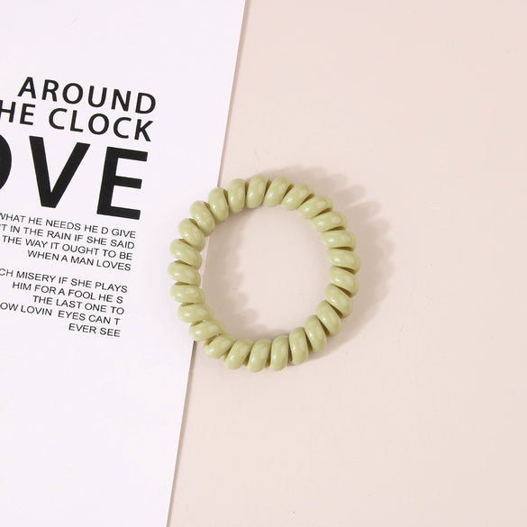 Wholesale Plastic Handmade High Elasticity Geometric Female Hair Ring Headwear