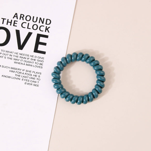 Wholesale Plastic Handmade High Elasticity Geometric Female Hair Ring Headwear
