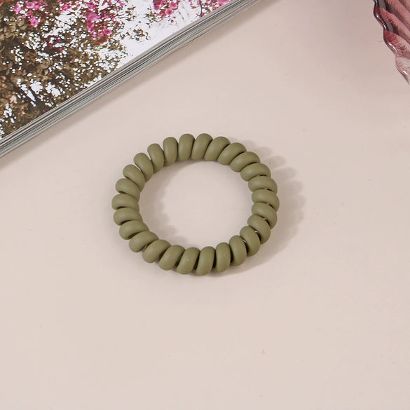 Wholesale Plastic Handmade High Elasticity Geometric Female Hair Ring Headwear