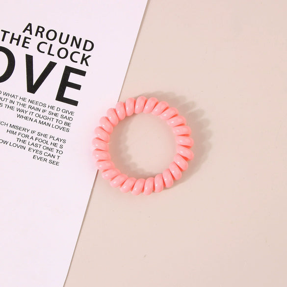 Wholesale Plastic Handmade High Elasticity Geometric Female Hair Ring Headwear