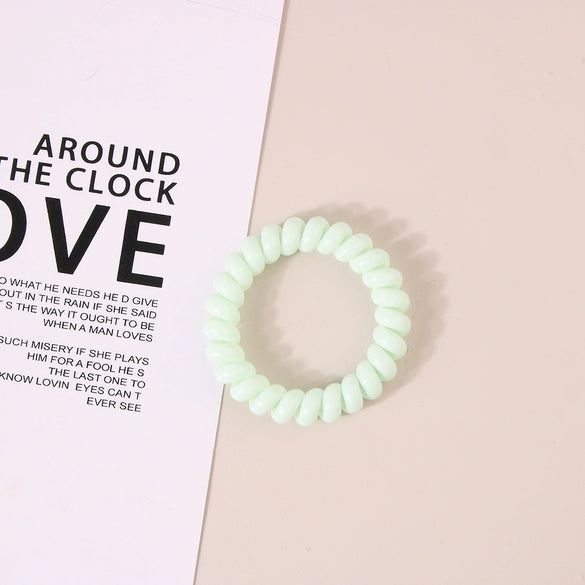 Wholesale Plastic Handmade High Elasticity Geometric Female Hair Ring Headwear